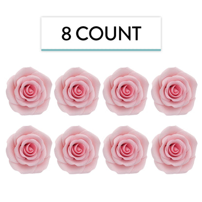 Pink Shrub Rose, Wired, 2.5-inch, 8 Count