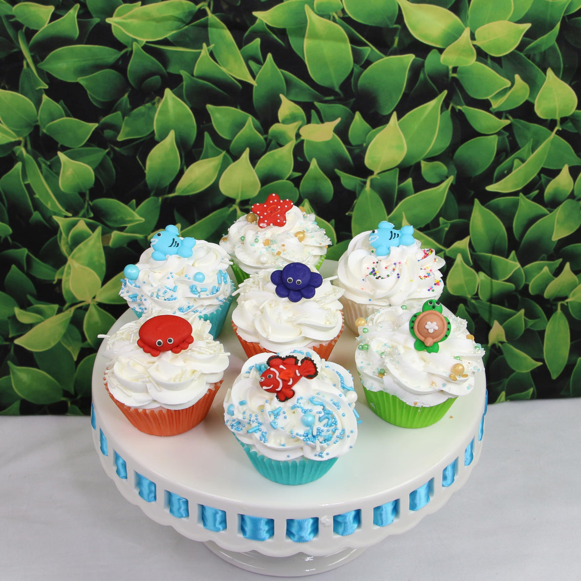 Under the Sea Royal Icing Decorations for Birthday Cakes, Cupcakes and Cookies, by Global Sugar Art