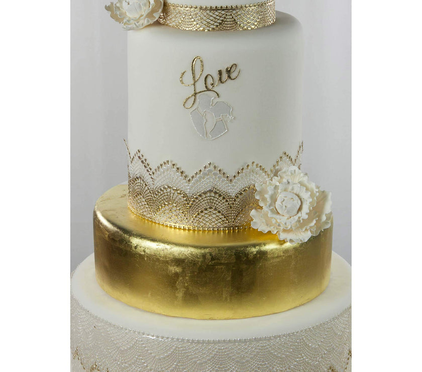 Premium Peony Sugar Flower by Global Sugar Art, White