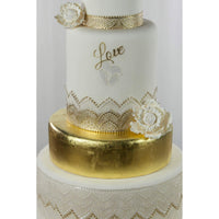 Premium Peony Sugar Flower by Global Sugar Art, White