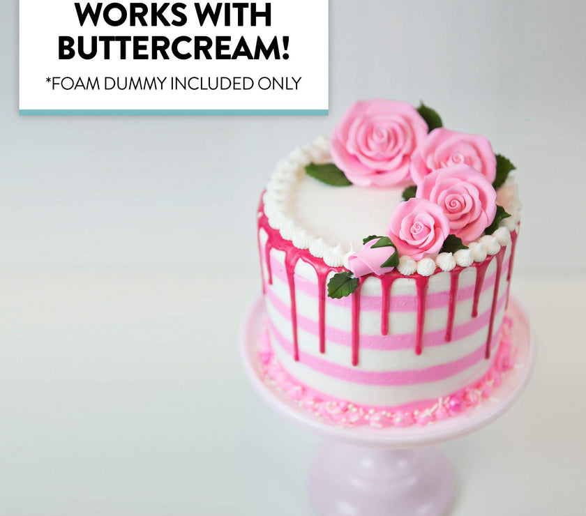 12 Inch Cake Round Cake Dummy – Styrofoam Fake Cake for Decorating, Display & Practice, by Global Sugar Art