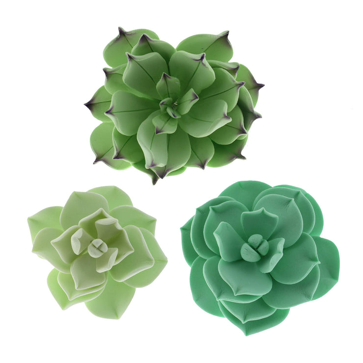 Global Sugar Art Succulents Sugar Cake Flowers, Garden Variety, by Chef Alan Tetreault