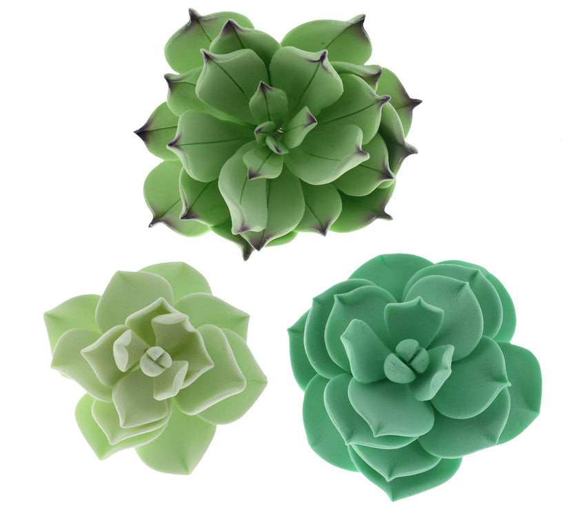 Global Sugar Art Succulents Sugar Cake Flowers, Garden Variety, by Chef Alan Tetreault