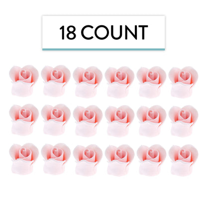 Tiny Pink Rose Toppers, 3/4-Inch