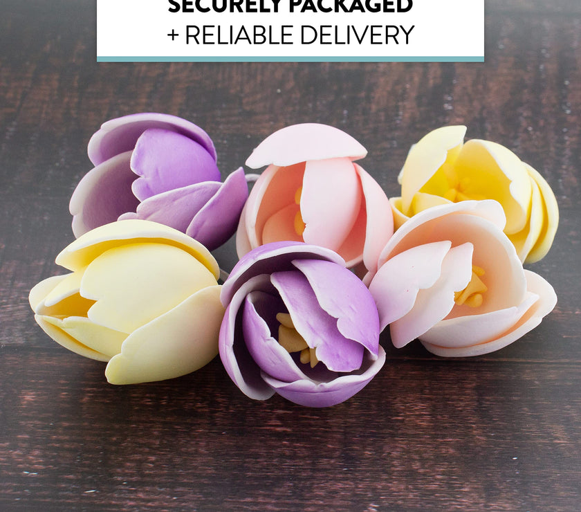 Tulip Sugar Flower Cake Decorations, by Global Sugar Art