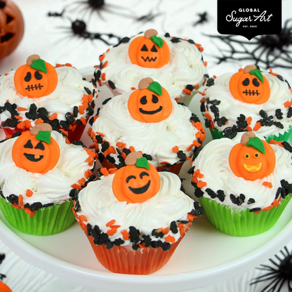 Halloween Cupcake Toppers, Spooky Pumpkins Pack