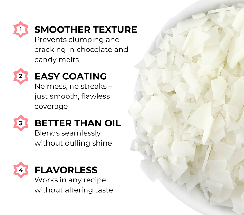 Paramount Crystals – Candy Coating & Chocolate Thinning Chips | Improves Texture, Smooth Melts, Flavorless & Easy to Use for Baking, Candy Making & Dipping