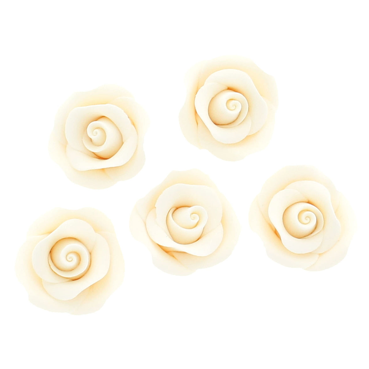 Shrub Rose Sugar Flowers for Cakes, by Global Sugar Art, Small, White