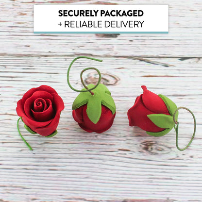 Red Tea Rose, 1-Inch