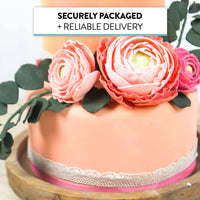 Eucalyptus Sugar Flowers for Cake Decorating, by Global Sugar Art, 5 Count, Green