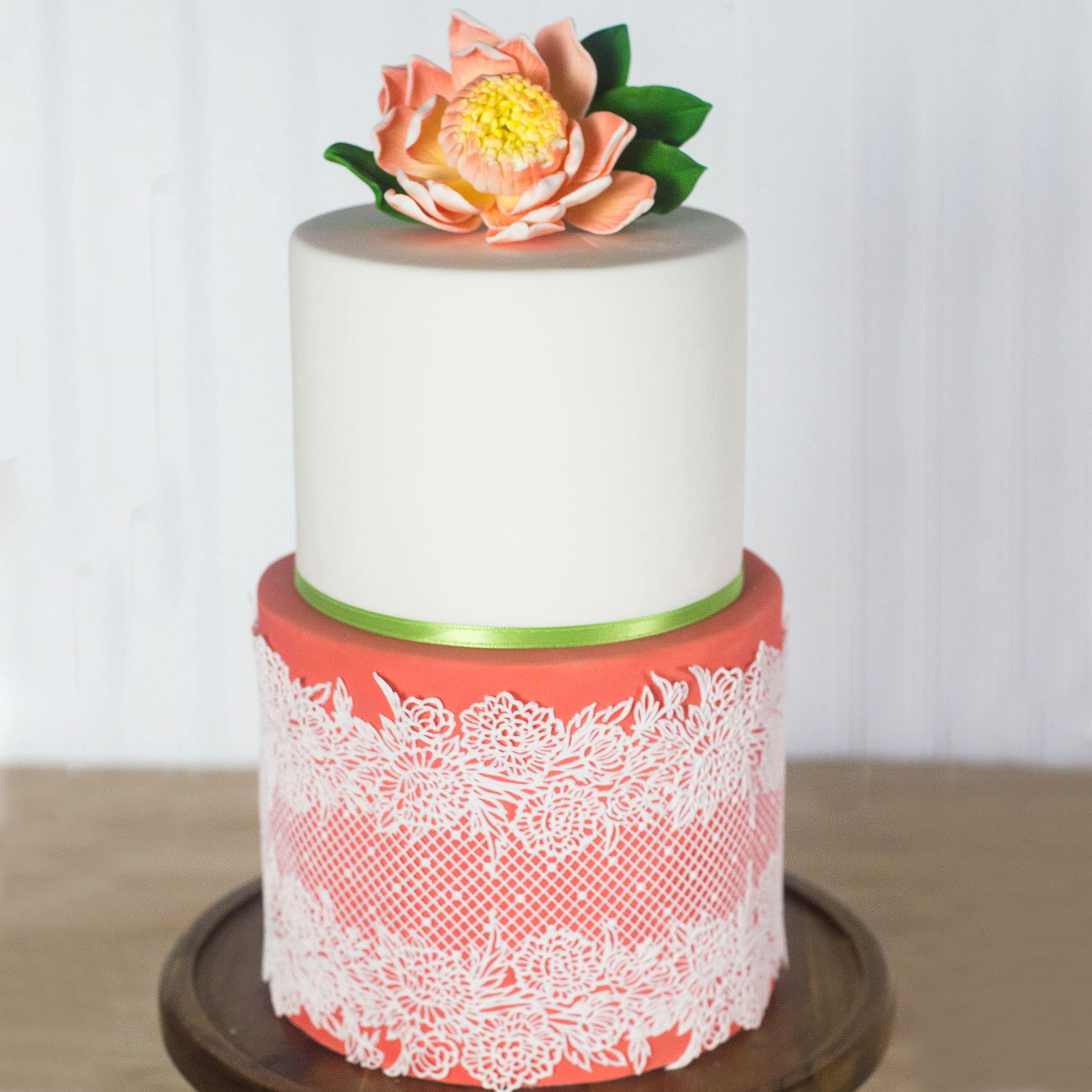 Protea Sugar Cake Flowers by Global Sugar Art, Large Tangerine, 1 Count