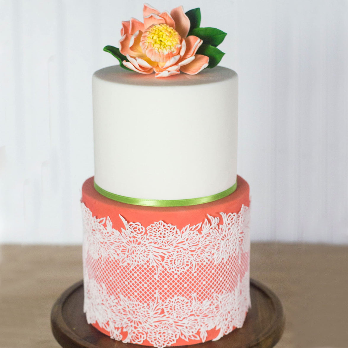 Protea Sugar Cake Flowers by Global Sugar Art, Large Tangerine, 1 Count