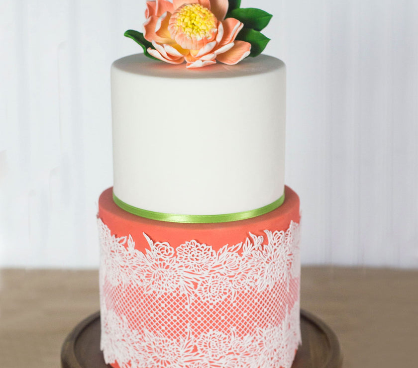 Protea Sugar Cake Flowers by Global Sugar Art, Large Tangerine, 1 Count