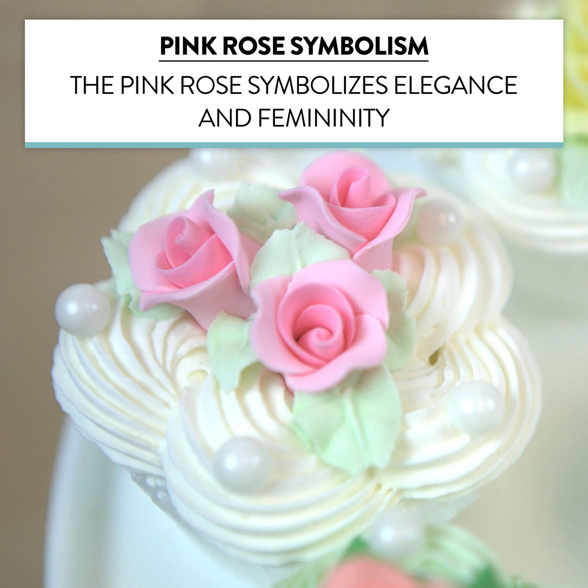 Tiny Rose Sugar Flowers, Edible Cupcake Toppers, Extra Small, by Global Sugar Art, Pink