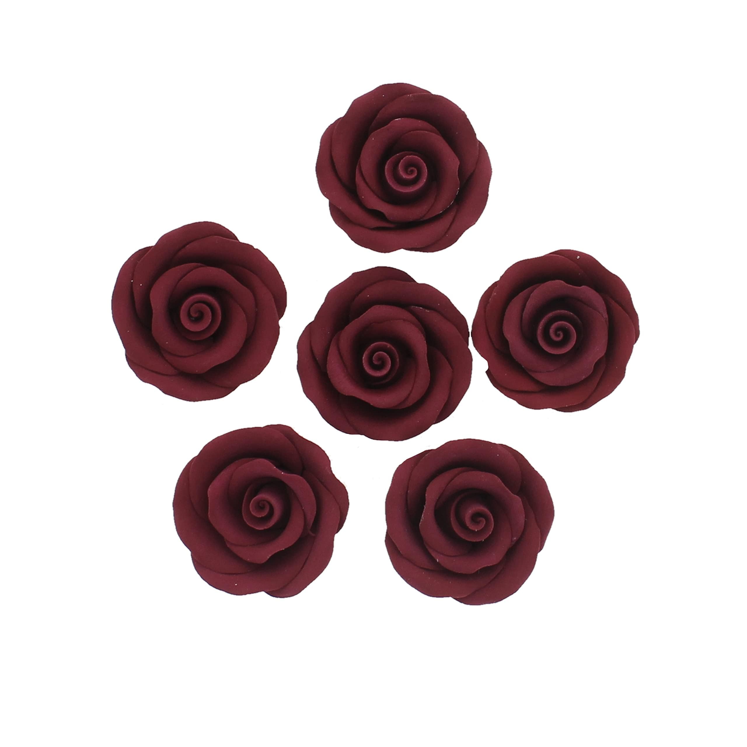 Premium Roses for Decorating Cakes and Cupcakes, by Global Sugar Art, Medium, Lavender Pink Yellow Peach