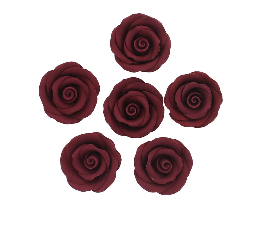 Premium Roses for Decorating Cakes and Cupcakes, by Global Sugar Art, Medium, Lavender Pink Yellow Peach