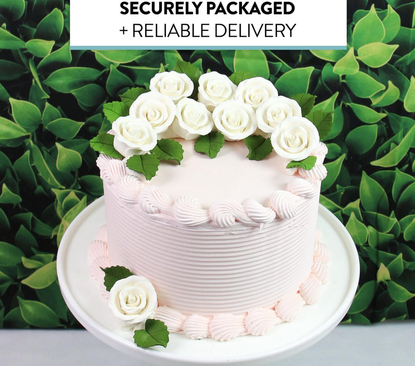 Premium Roses for Decorating Cakes and Cupcakes, by Global Sugar Art, Medium, Lavender Pink Yellow Peach