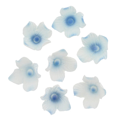 Blue Hydrangea Flowers, Unwired, 1-inch, 36 Count