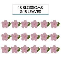 Fruit Blossoms & Leaves Gum Paste Cake Flowers 18 Count Sugar Flowers by Global Sugar Art