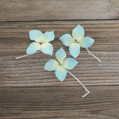Blue Hydrangea Flowers, 1.5-inch, 24 Count