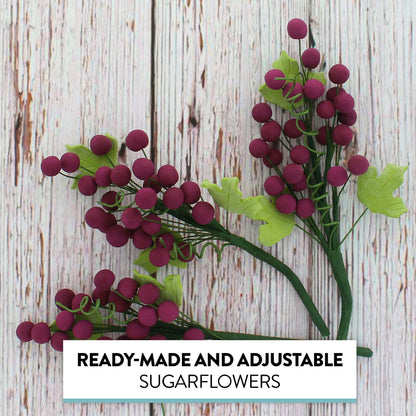 Burgundy Grapes, 3 Count