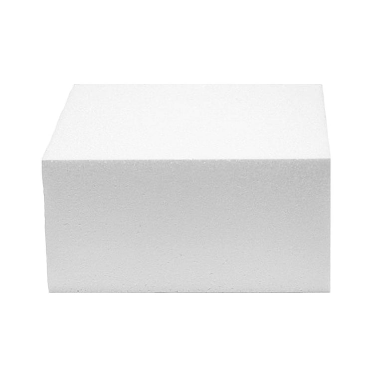 14x14 Inch Square Cake Dummy – Styrofoam Fake Cake for Decorating, Display & Practice, by Global Sugar Art
