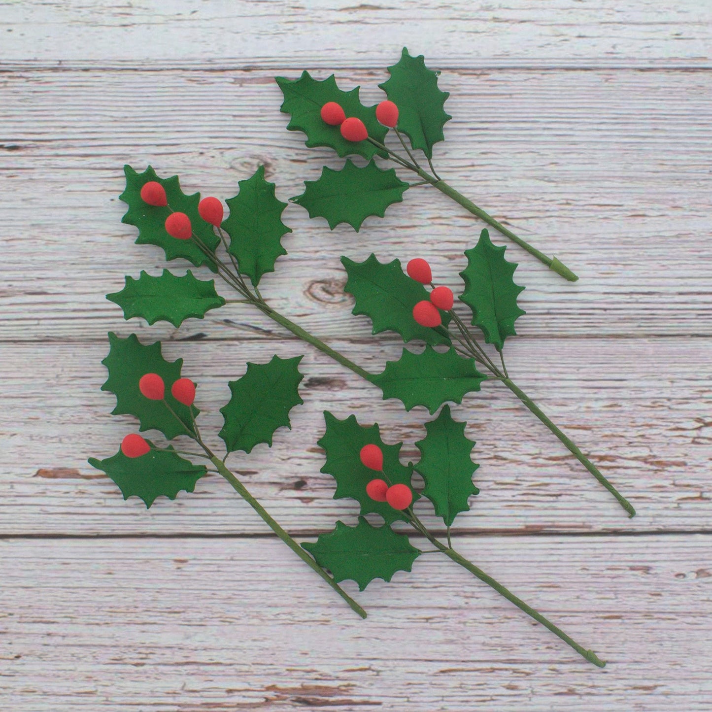 Christmas Holly Leaf Sprays