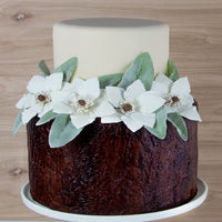 Global Sugar Art Sugar White and Brown Anemone by Chef Alan Tetreault, 4 Count