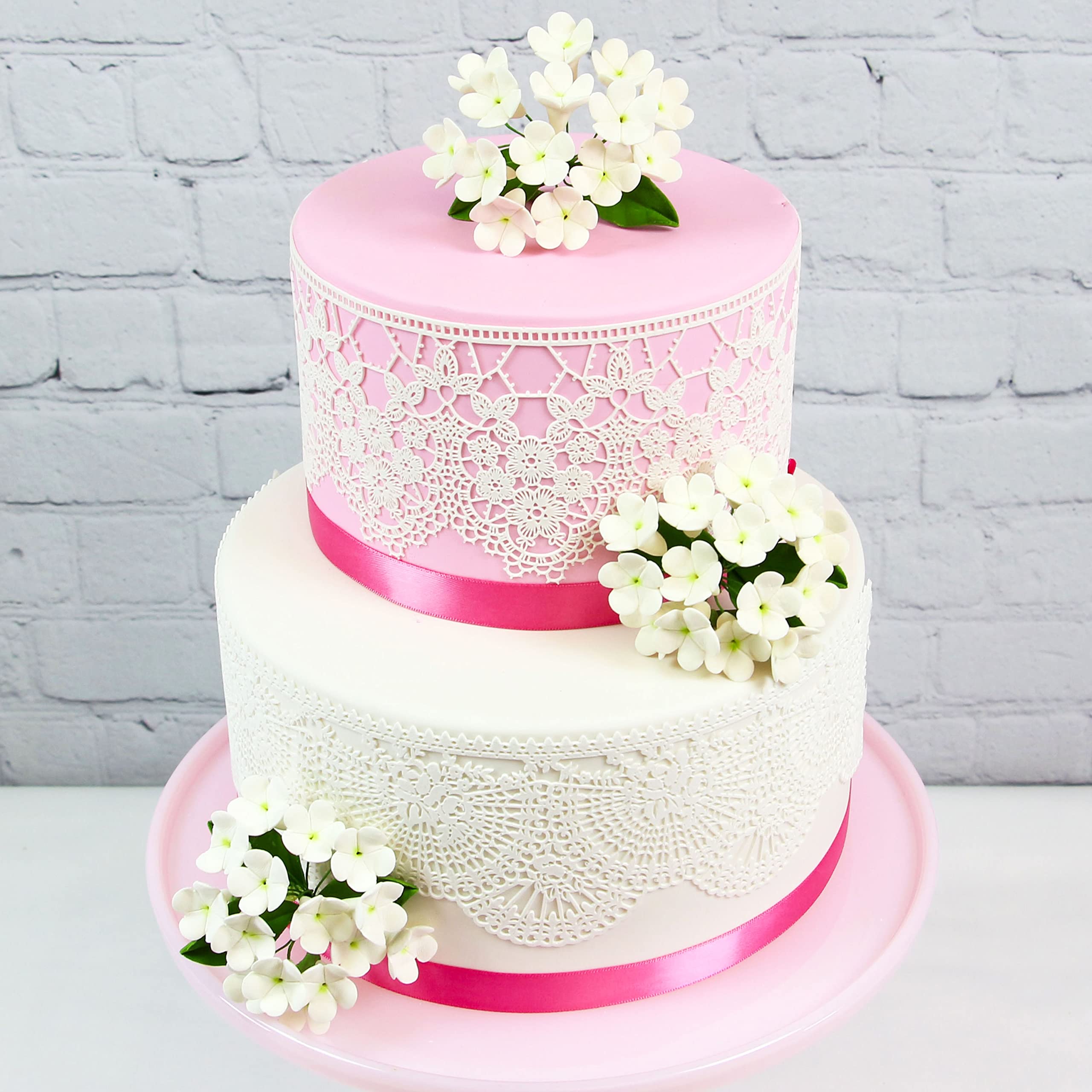 Stephanotis Spray Sugar Cake Flowers, by Global Sugar Art, White