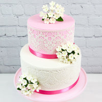 Stephanotis Spray Sugar Cake Flowers, by Global Sugar Art, White