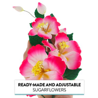 Orchid Sugar Cake Flowers, Camellia Orchid Spray, by Global Sugar Art, Pink