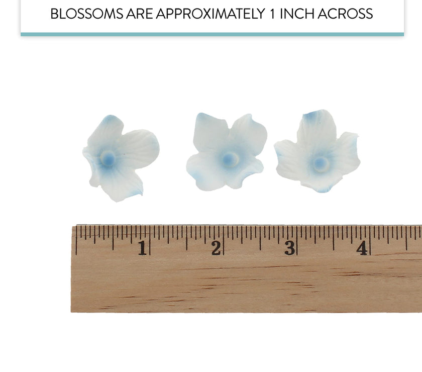 Hydrangea Sugar Flower Cake Decorations by Global Sugar Art, Blue