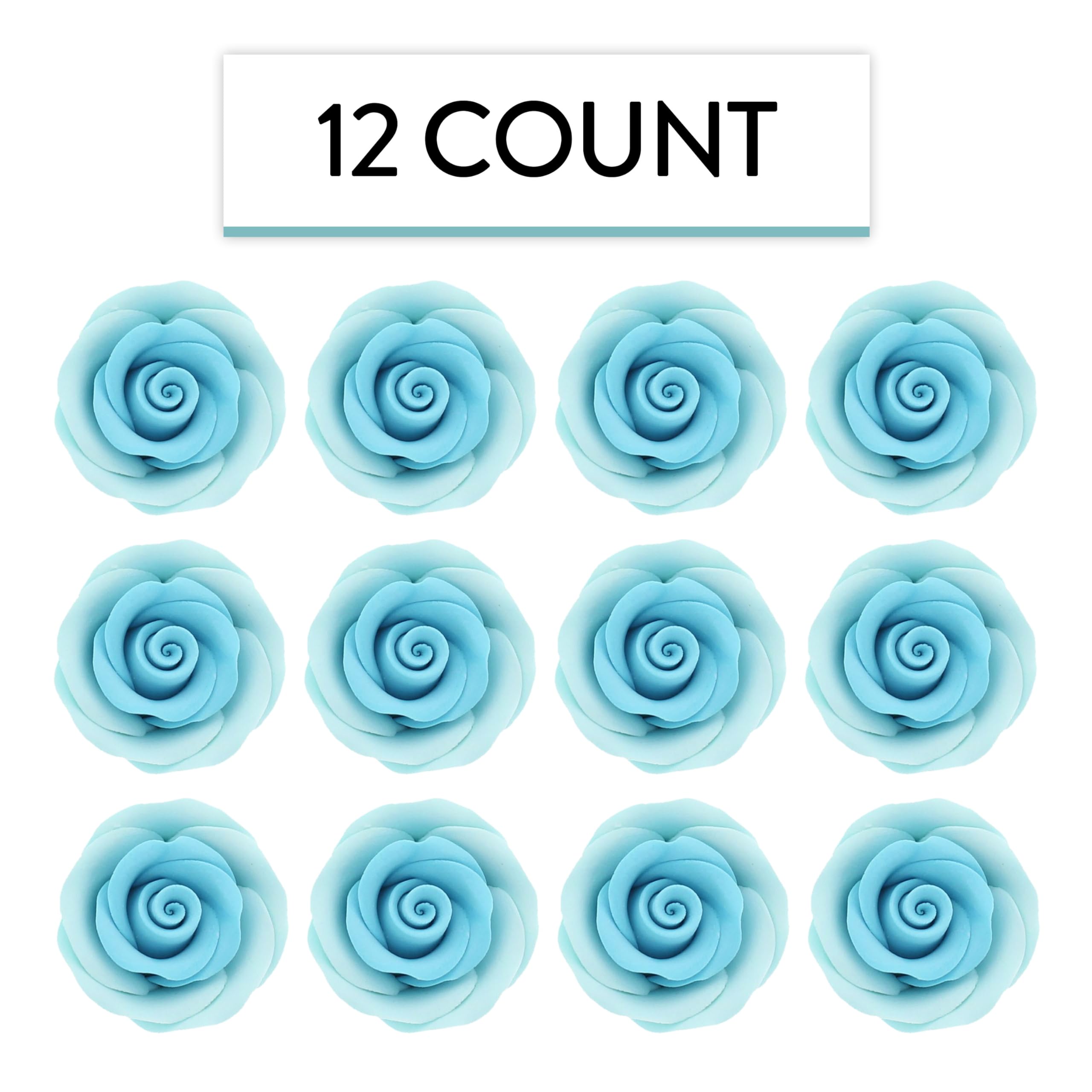 Premium Roses for Decorating Cakes and Cupcakes, by Global Sugar Art, Medium, Lavender Pink Yellow Peach