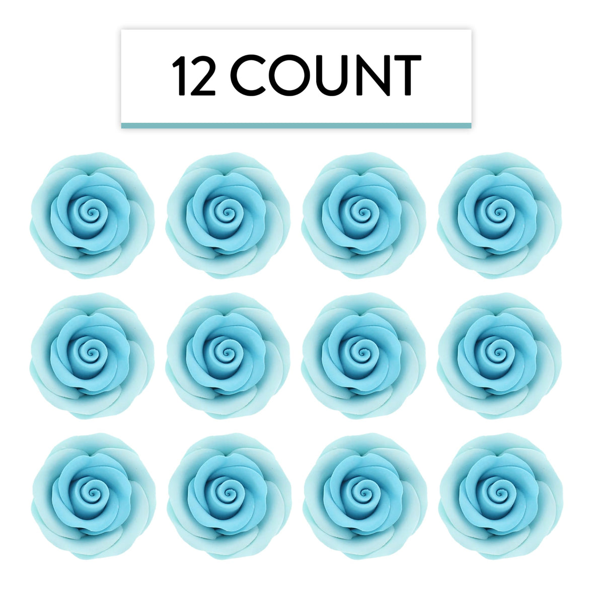 Premium Roses for Decorating Cakes and Cupcakes, by Global Sugar Art, Medium, Lavender Pink Yellow Peach