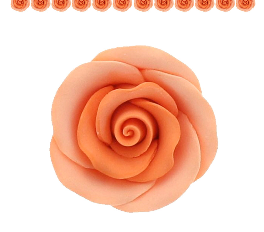 Premium Roses for Decorating Cakes and Cupcakes, by Global Sugar Art, Medium, Lavender Pink Yellow Peach