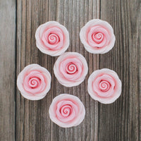 Premium Roses for Decorating Cakes and Cupcakes, by Global Sugar Art, Medium, Lavender Pink Yellow Peach