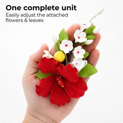 Red Hawaiian Hibiscus Spray