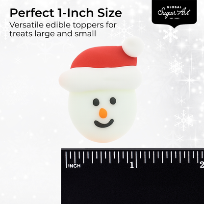 Christmas Cupcake Toppers, Snowman Pack