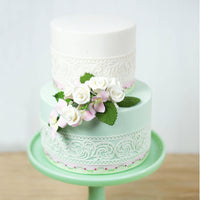 Hydrangea Blossoms, Flat Sugar Flowers by Global Sugar Art, 24 Count Pink