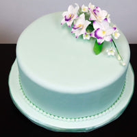 Assorted Sugar Cake Flower Sprays, Large Orchid & Rose Assortment, by Global Sugar Art, 4 Count