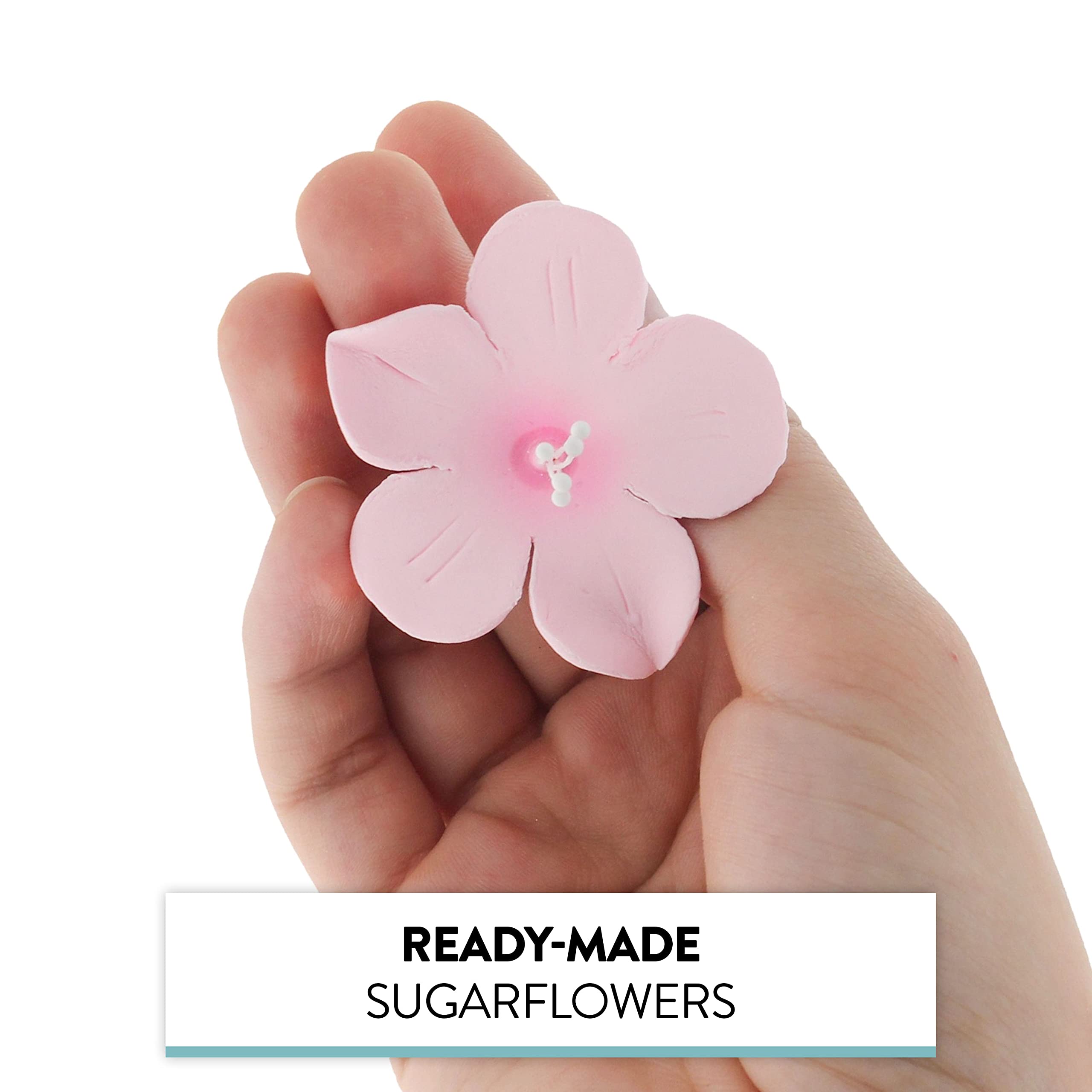 Fruit Blossoms & Leaves Gum Paste Cake Flowers 18 Count Sugar Flowers by Global Sugar Art