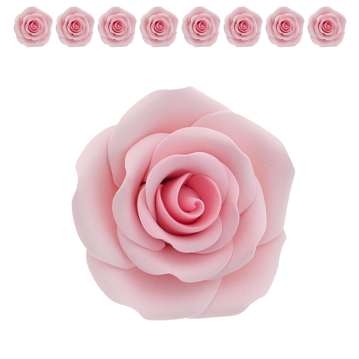 Pink Shrub Rose, Wired, 2.5-inch, 8 Count