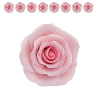 Shrub Rose Sugar Flowers for Cakes, by Global Sugar Art, Large, Pink