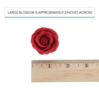 Premium Roses for Decorating Cakes and Cupcakes, by Global Sugar Art, Medium, Lavender Pink Yellow Peach