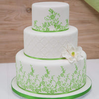 Magnolia Blossom Sugar Cake Flowers by Global Sugar Art, White, Large, 3 Count