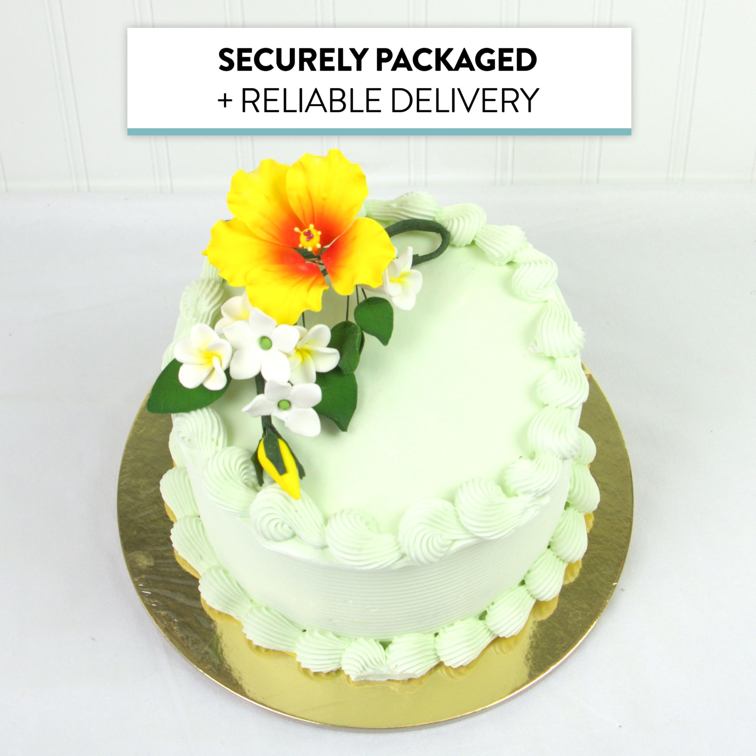 Premium Hibiscus Sugar Flower Sprays by Global Sugar Art, Yellow