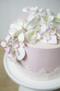 Hydrangea Leaves, Gum Paste Cake Decorations by Global Sugar Art, White, Multiple Sizes