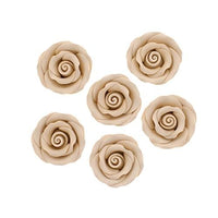 Premium Roses for Decorating Cakes and Cupcakes, by Global Sugar Art, Medium, Lavender Pink Yellow Peach
