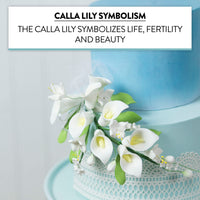 Sugar Lilies, Lily Flower Sprays, Cake Toppers by Global Sugar Art, Calla Lily Cascade Spray