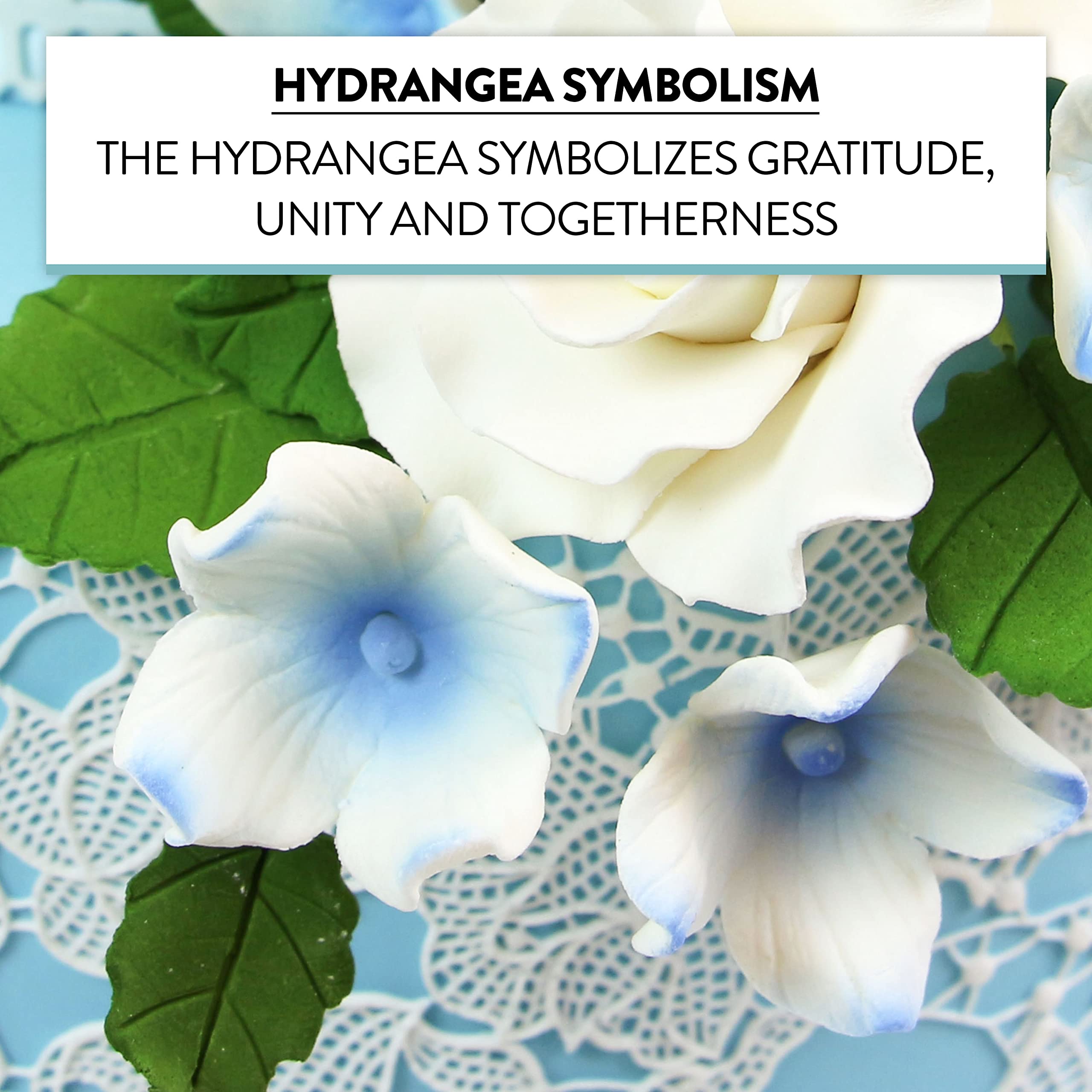 Global Sugar Art Sugar Hydrandea Blossoms Wired by Chef Alan Tetreault